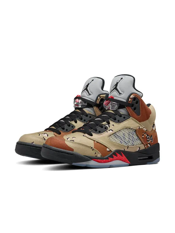 Кроссовки supreme x 5 ретро Air Jordan, мульитколор — изображение 3 из 4, мульти