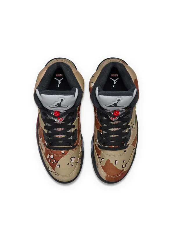 Кроссовки supreme x 5 ретро Air Jordan, мульитколор — изображение 4 из 4, мульти