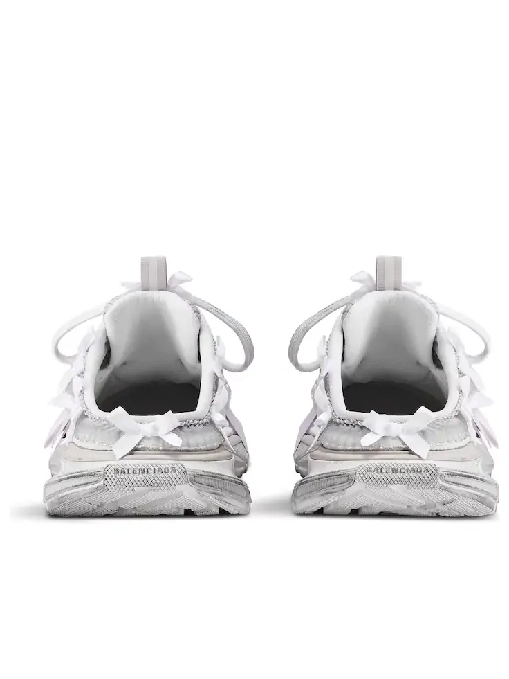 Шлепанцы (WMNS) Balenciaga 3xl Lace Mule in 'White Light Pink' — изображение 4 из 5, белый