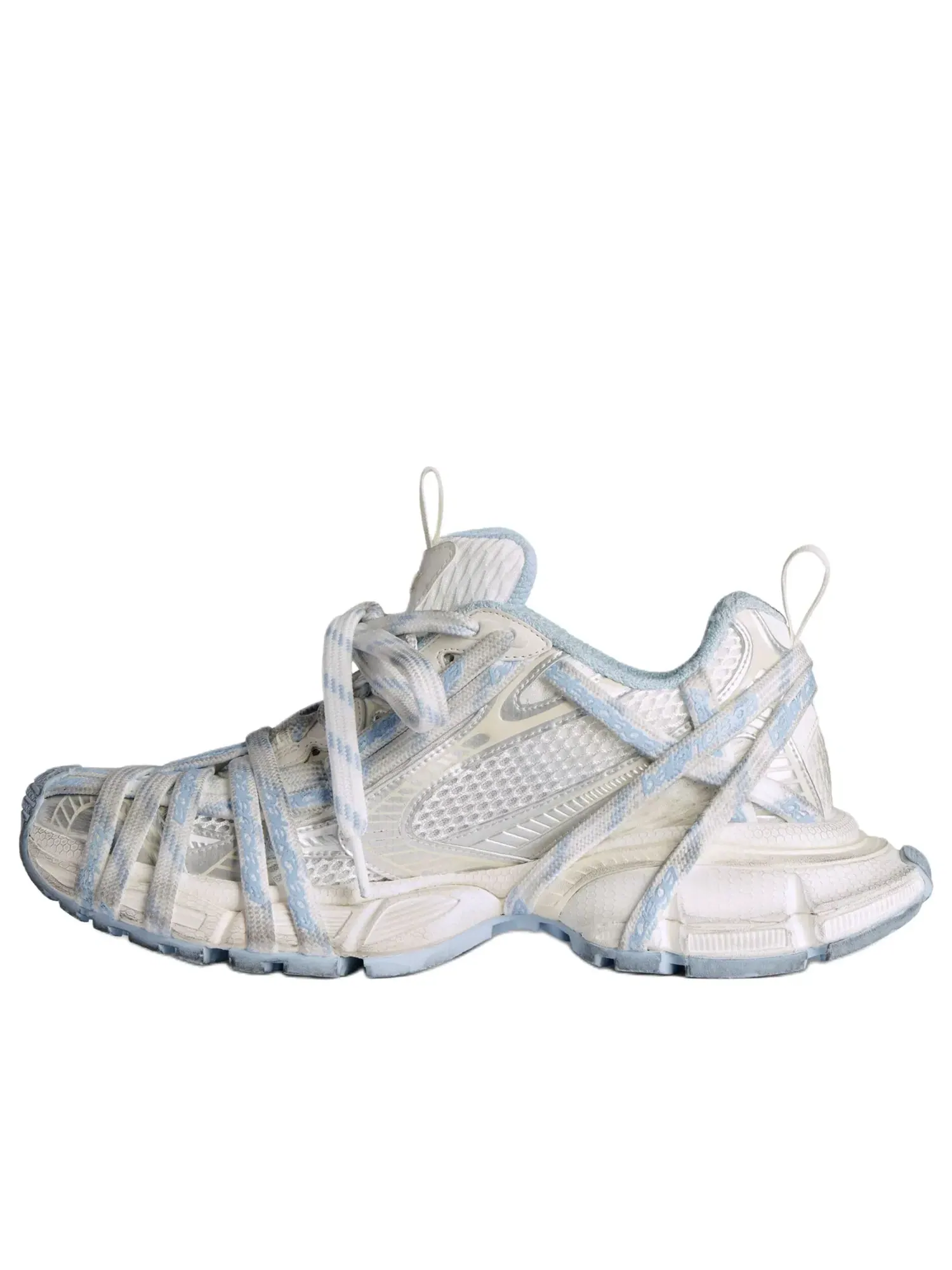 Кроссовки Balenciaga 3XL Extreme Laces Logo 'White Off White Light Blue' 825598W3XHL9949 — изображение 1 из 7, мульти