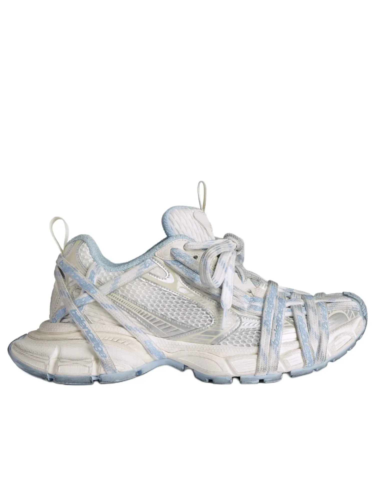 Кроссовки Balenciaga 3XL Extreme Laces Logo 'White Off White Light Blue' 825598W3XHL9949 — изображение 2 из 7, мульти