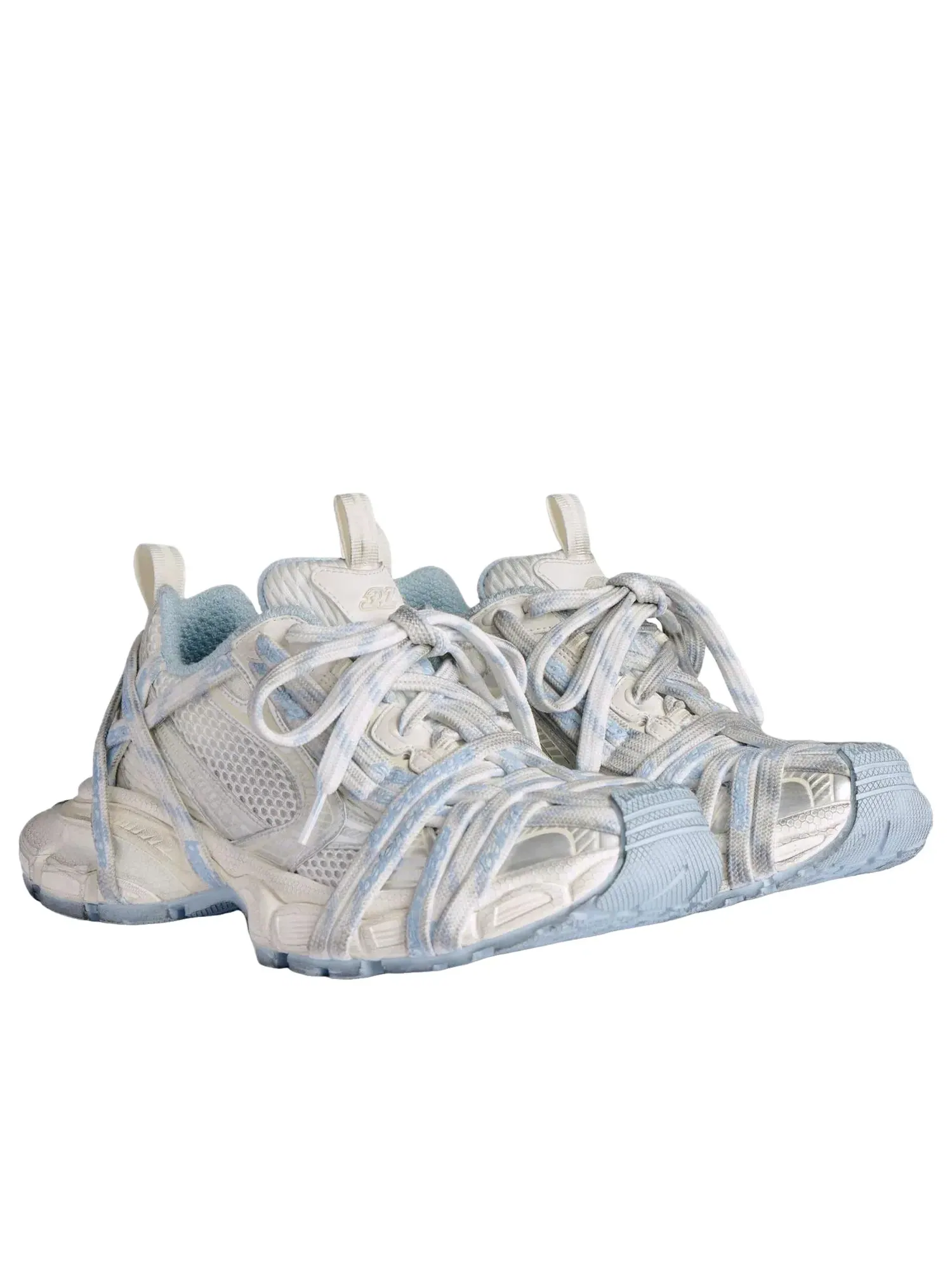 Кроссовки Balenciaga 3XL Extreme Laces Logo 'White Off White Light Blue' 825598W3XHL9949 — изображение 3 из 7, мульти