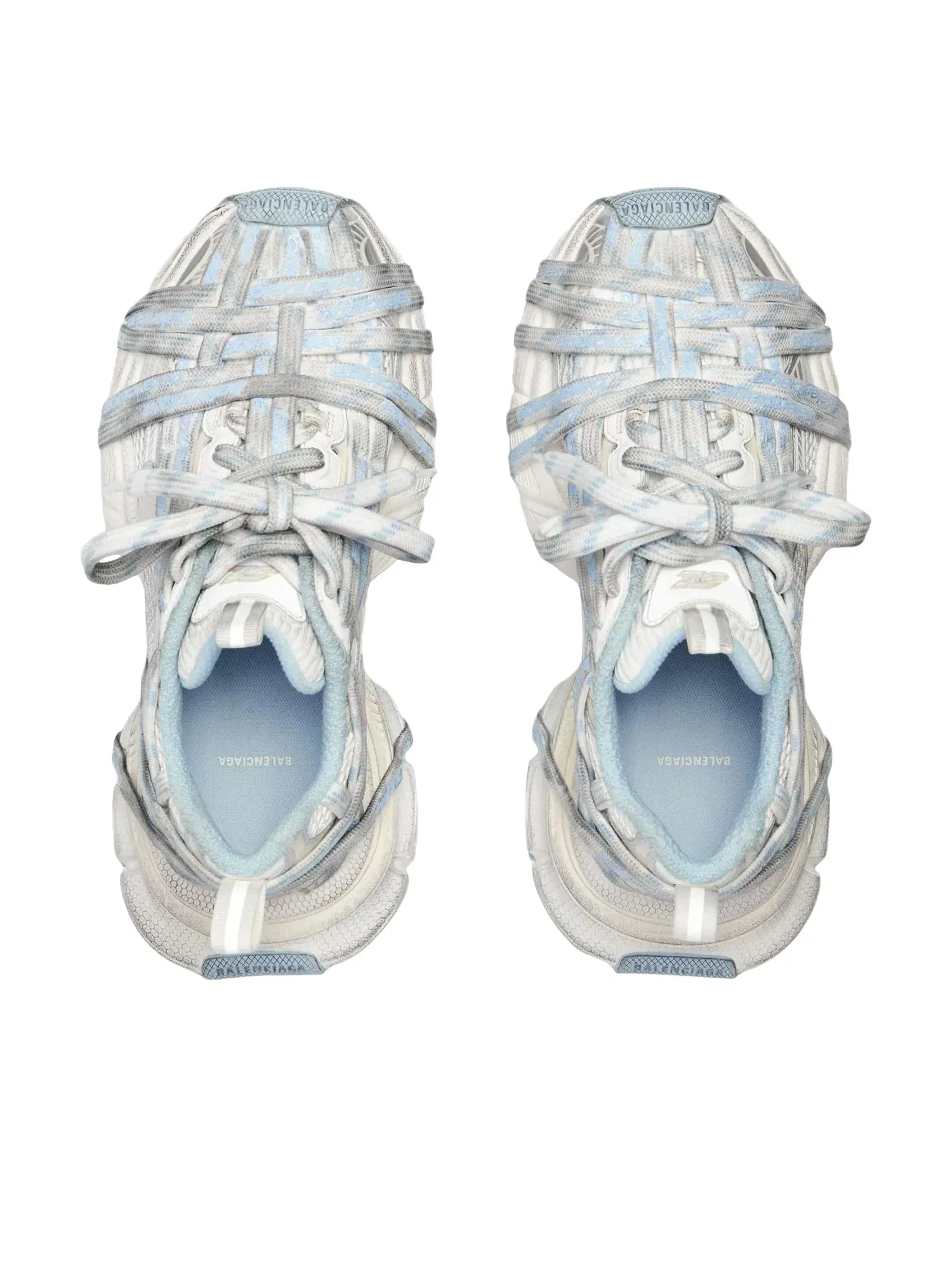 Кроссовки Balenciaga 3XL Extreme Laces Logo 'White Off White Light Blue' 825598W3XHL9949 — изображение 5 из 7, мульти
