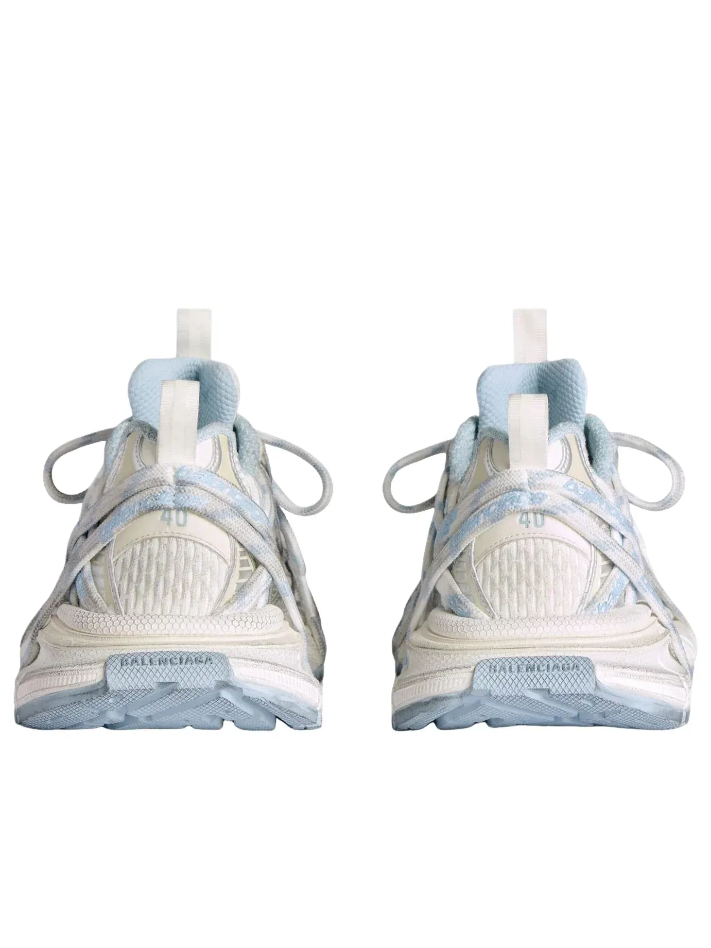Кроссовки Balenciaga 3XL Extreme Laces Logo 'White Off White Light Blue' 825598W3XHL9949 — изображение 6 из 7, мульти