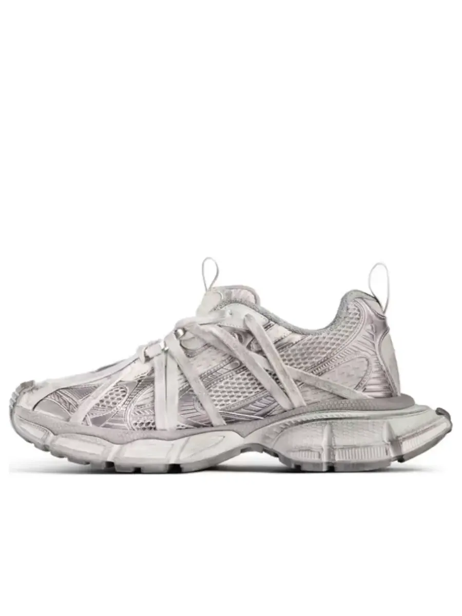 Кроссовки (WMNS) Balenciaga 3XL Extreme Laces Sneakers 'Silver' — изображение 1 из 5, серебряный