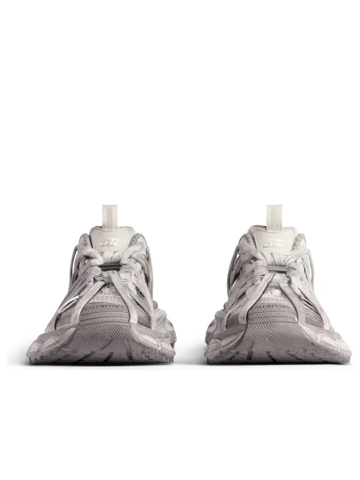 Кроссовки (WMNS) Balenciaga 3XL Extreme Laces Sneakers 'Silver' — изображение 3 из 5, серебряный