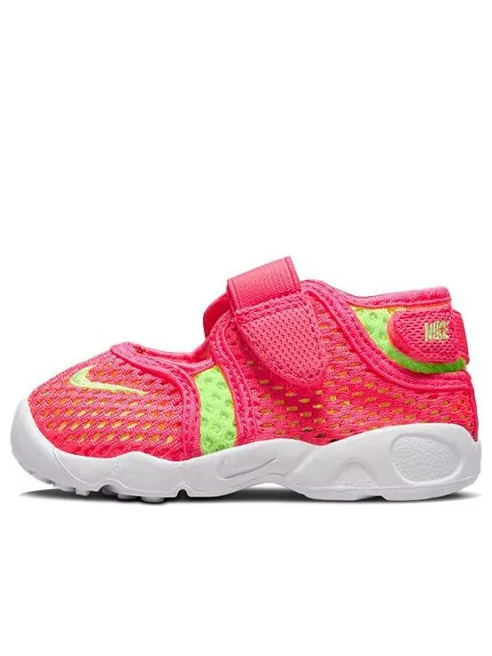 Сандалии (TD) Nike Little Rift BR 'Hyper Pink Ghost Green White' — изображение 1 из 4, розовый/зеленый/белый