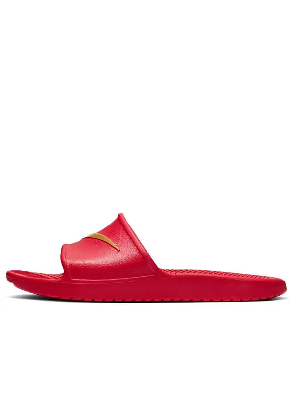 Тапочки kawa shower 'university red' Nike — изображение 1 из 4, красный/золотистый