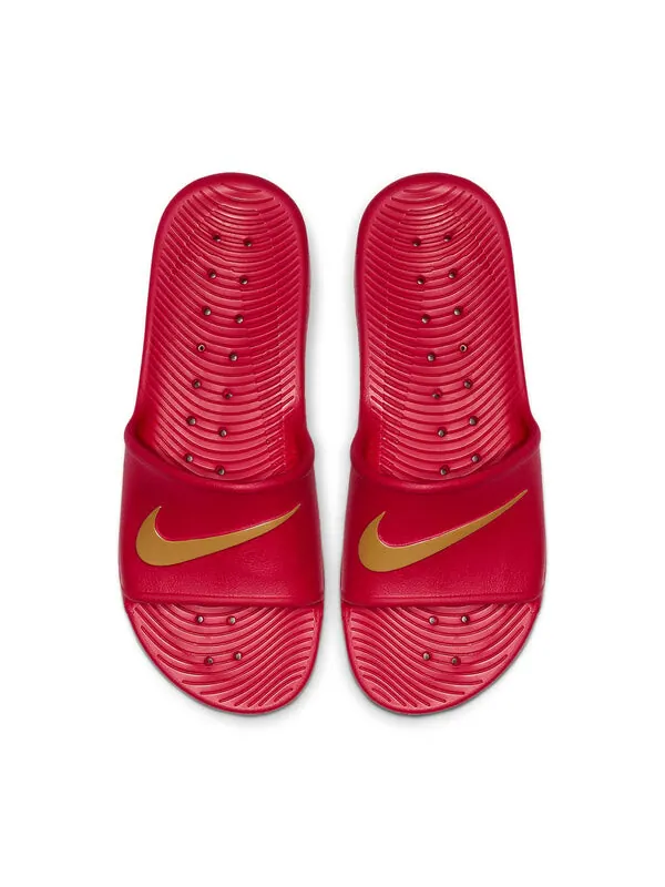 Тапочки kawa shower 'university red' Nike — изображение 3 из 4, красный/золотистый