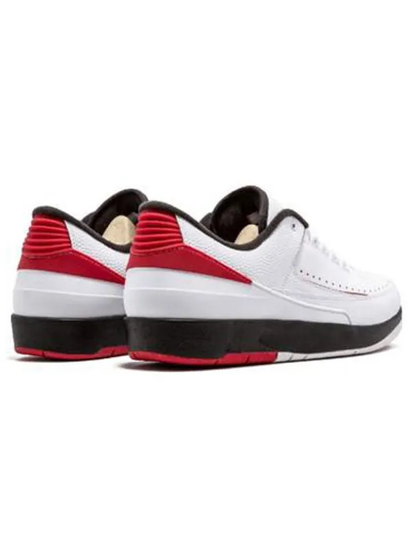Кроссовки 2 ретро низкие Air Jordan — изображение 3 из 4, белый/красный-черный