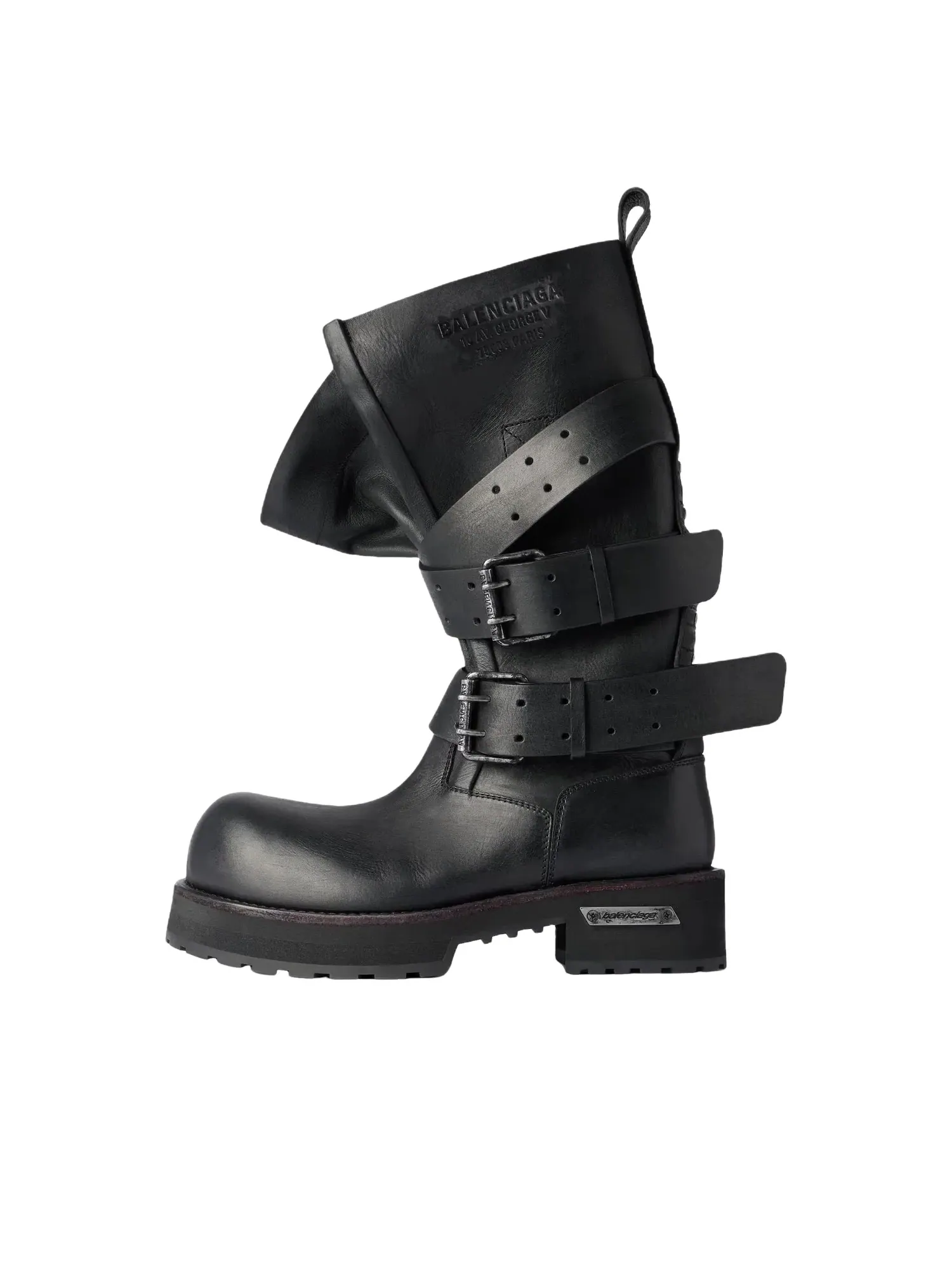 Женские сапоги с высоким верхом Balenciaga Venom High Boot — изображение 1 из 7, черный