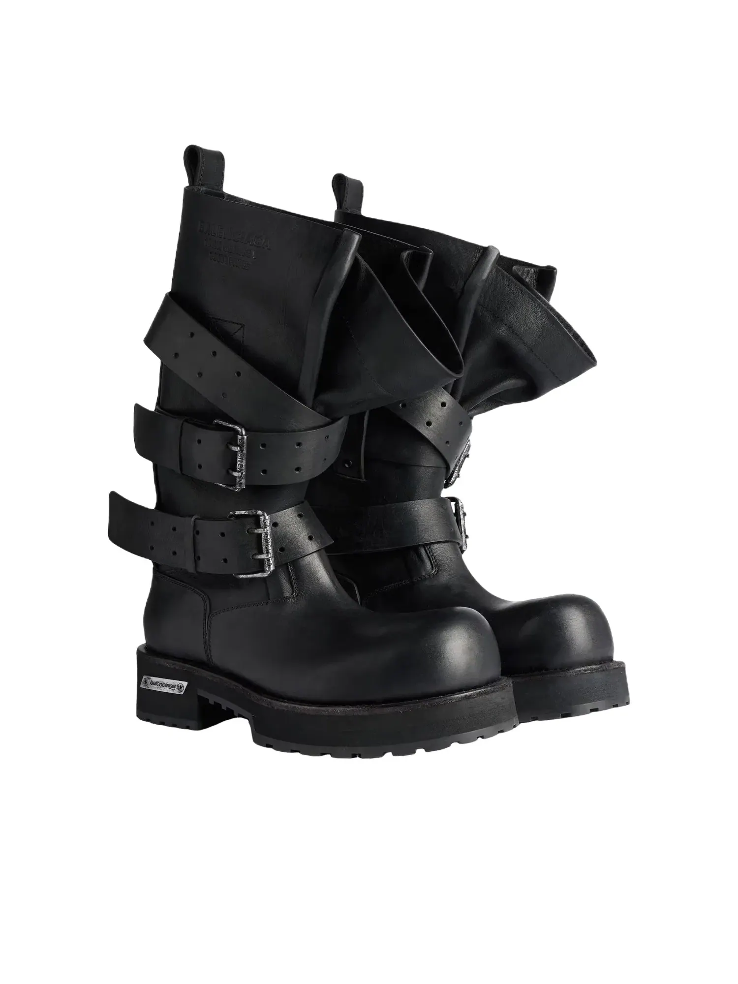 Женские сапоги с высоким верхом Balenciaga Venom High Boot — изображение 3 из 7, черный