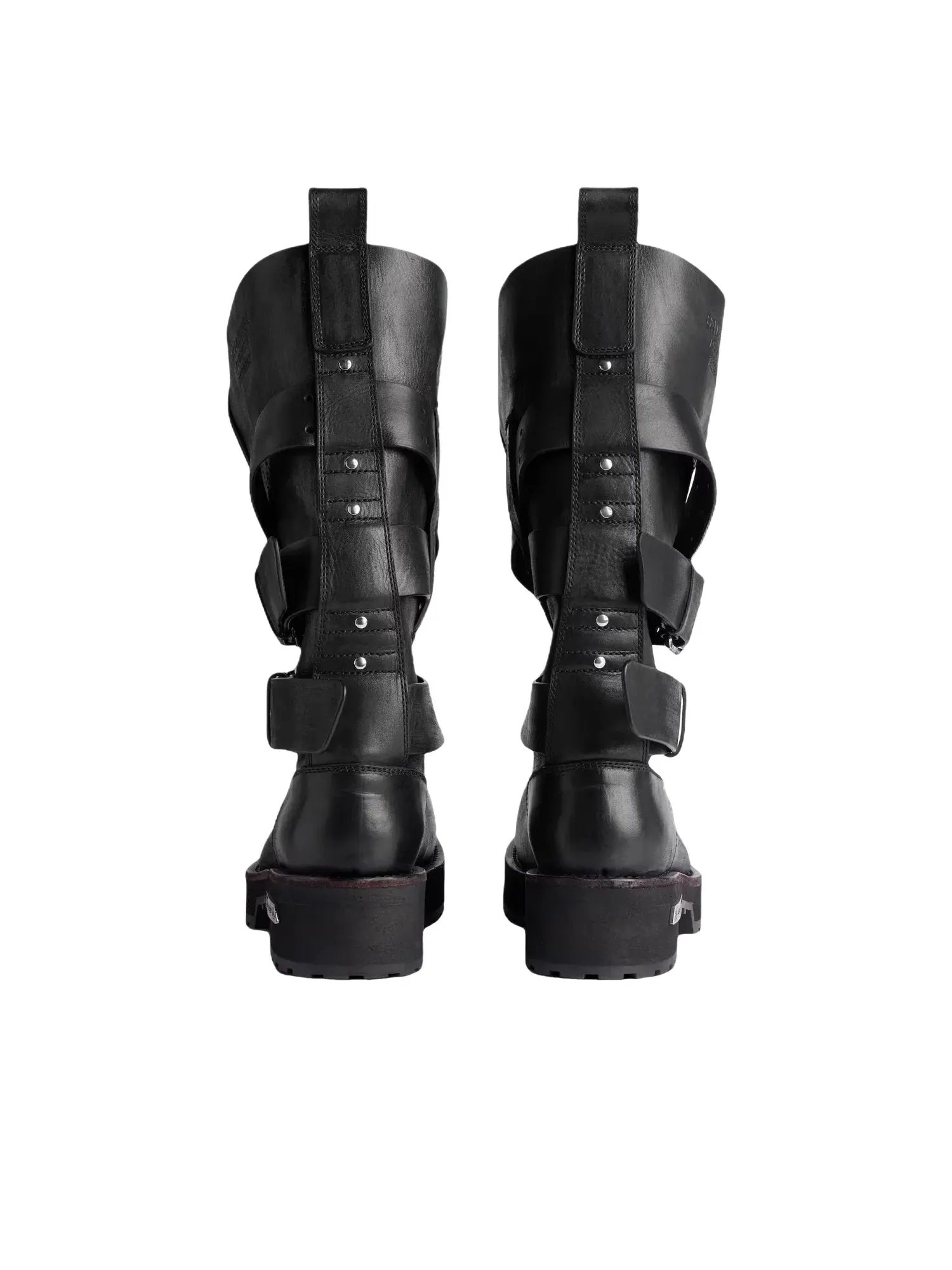 Женские сапоги с высоким верхом Balenciaga Venom High Boot — изображение 6 из 7, черный
