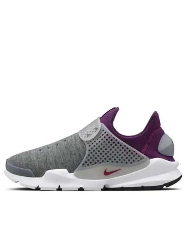 Кроссовки носок дротик технический флис Nike — изображение 1 из 3, фиолетовый/серый