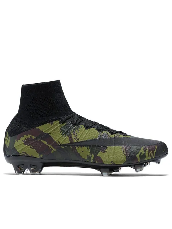 Кроссовки mercurial superfly se fg 'jungle camo' Nike — изображение 2 из 4, зеленый/черный
