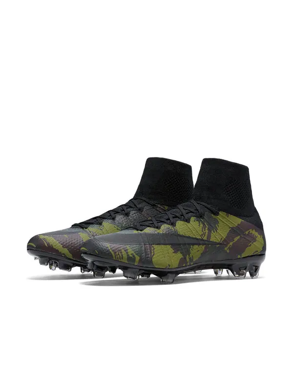 Кроссовки mercurial superfly se fg 'jungle camo' Nike — изображение 3 из 4, зеленый/черный