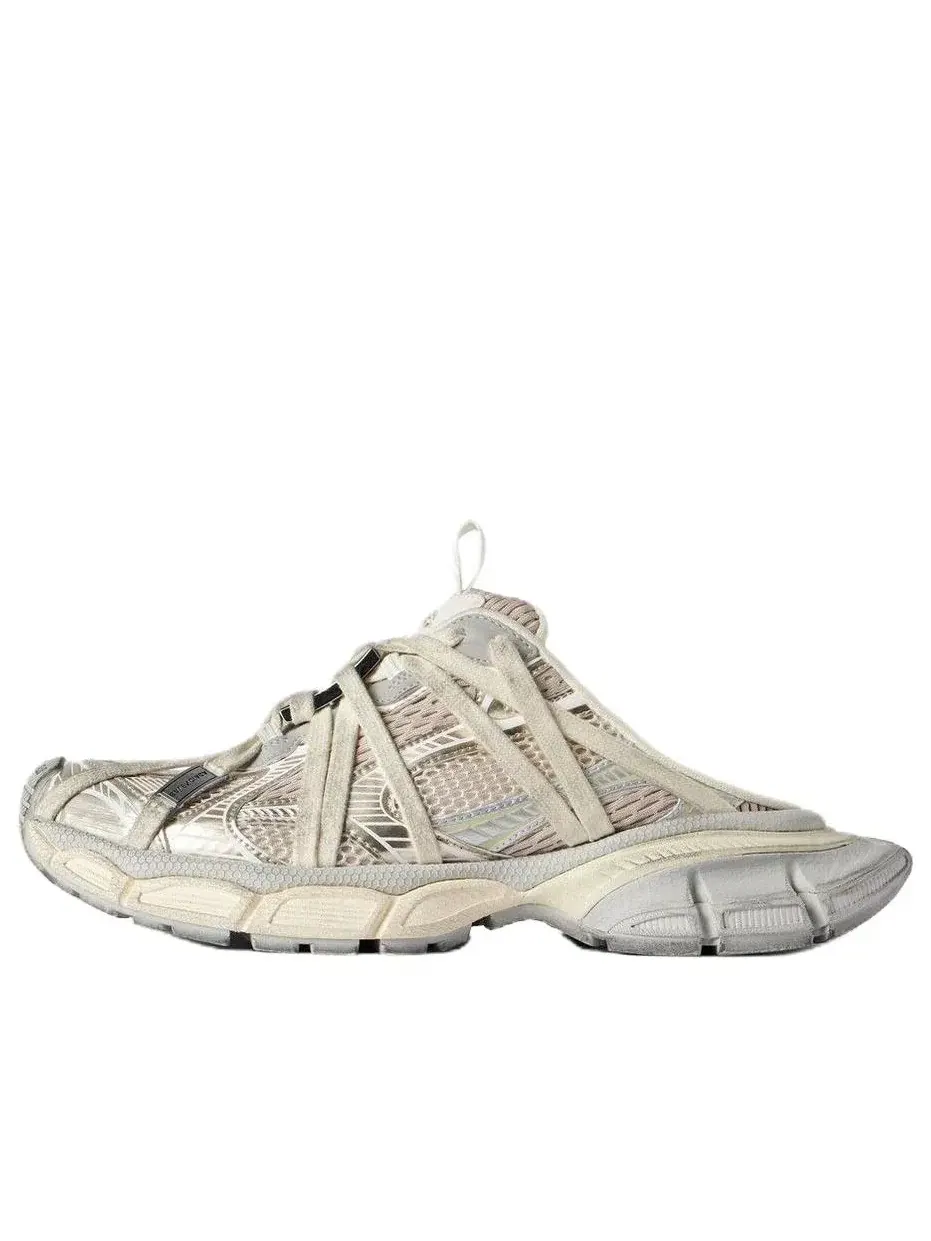 Женские кроссовки-мюли с закрытой пяткой Balenciaga 3XL Extreme Laces — изображение 1 из 4, бежевый