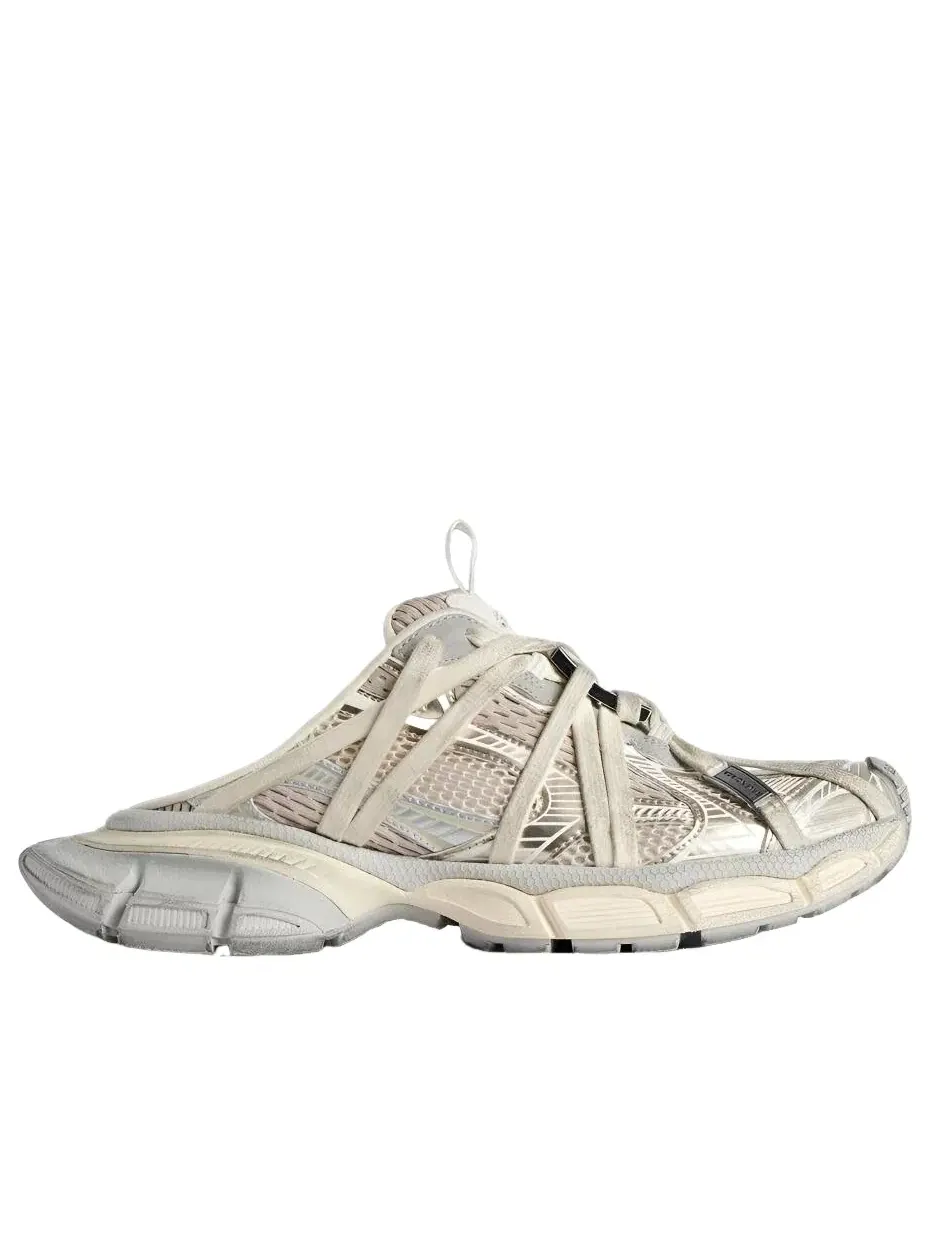Женские кроссовки-мюли с закрытой пяткой Balenciaga 3XL Extreme Laces — изображение 2 из 4, бежевый