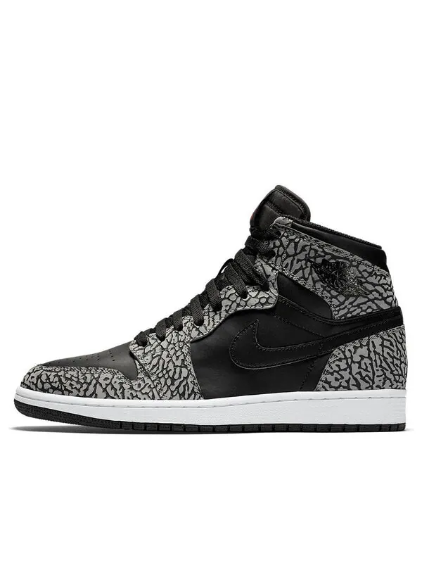 Кроссовки 1 retro high 'black elephant' Air Jordan — изображение 1 из 4, черный/красный