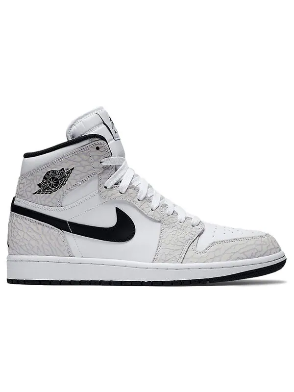 Кроссовки 1 ретро высокие Air Jordan — изображение 2 из 4, белый/белый-черный