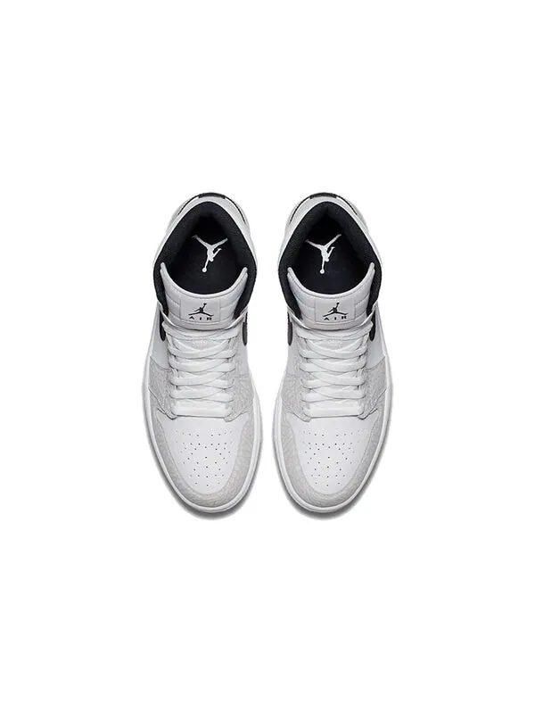 Кроссовки 1 ретро высокие Air Jordan — изображение 4 из 4, белый/белый-черный