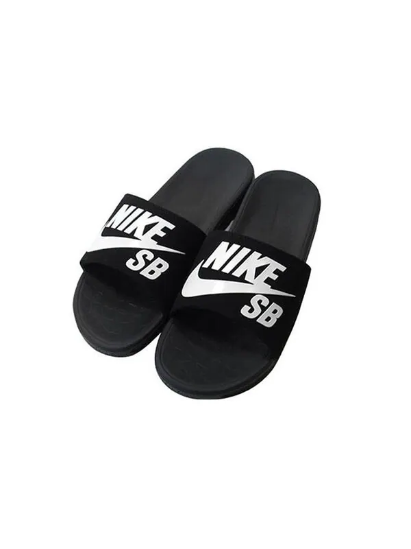 Тапочки men's sandals sports slippers 'black white' Nike — изображение 3 из 4, черный/белый