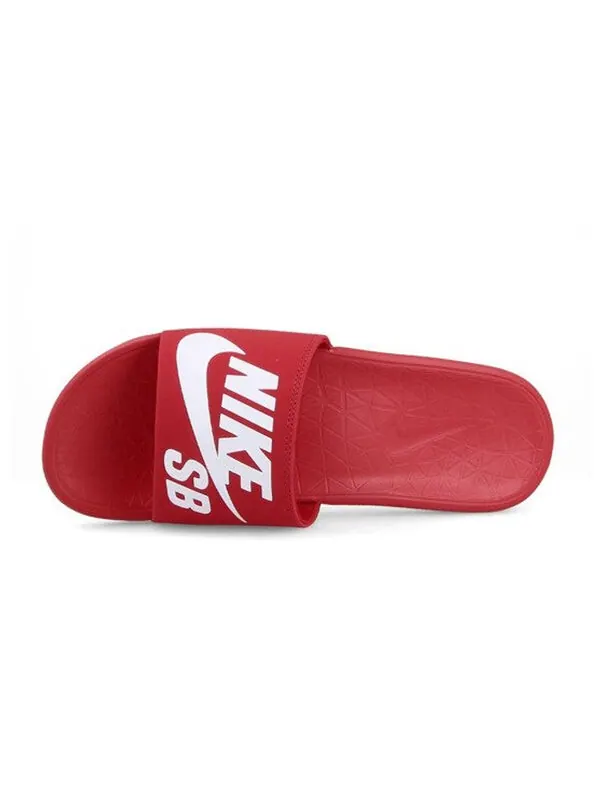 Тапочки benassi solarsoft sb 'university red' Nike — изображение 3 из 4, красный