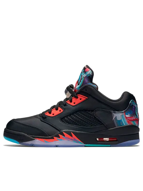 Кроссовки 5 retro low 'chinese new year 2016' Air Jordan — изображение 1 из 4, черный/черный-яркий