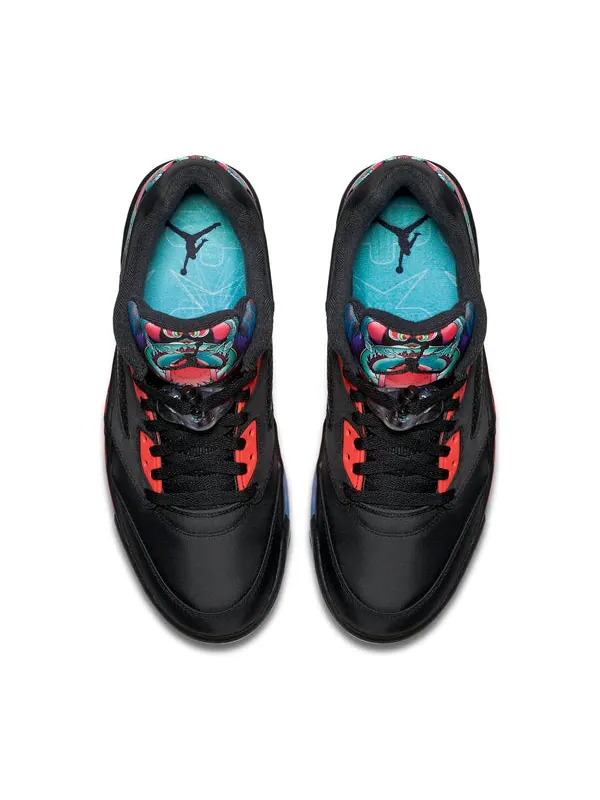 Кроссовки 5 retro low 'chinese new year 2016' Air Jordan — изображение 2 из 4, черный/черный-яркий