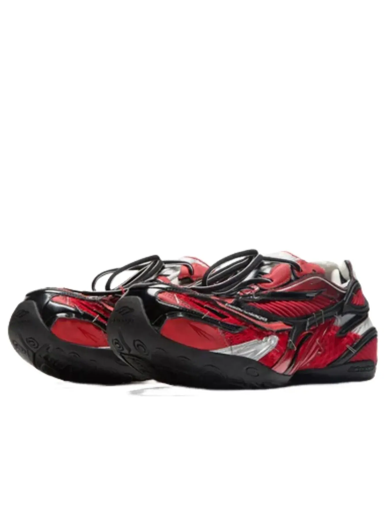 Кроссовки Balenciaga Soleless 'Red Black' — изображение 2 из 6, красный