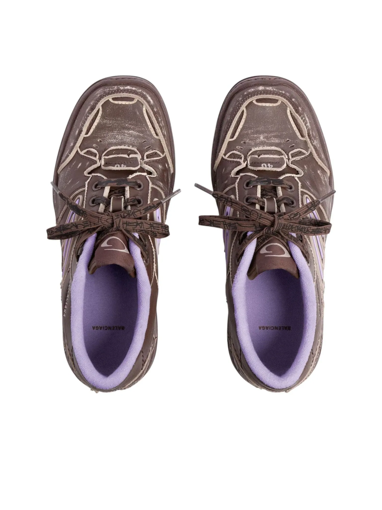 (WMNS) Balenciaga Hamptons Medium Worn-out 'Brown lilac' — изображение 4 из 6, коричневый