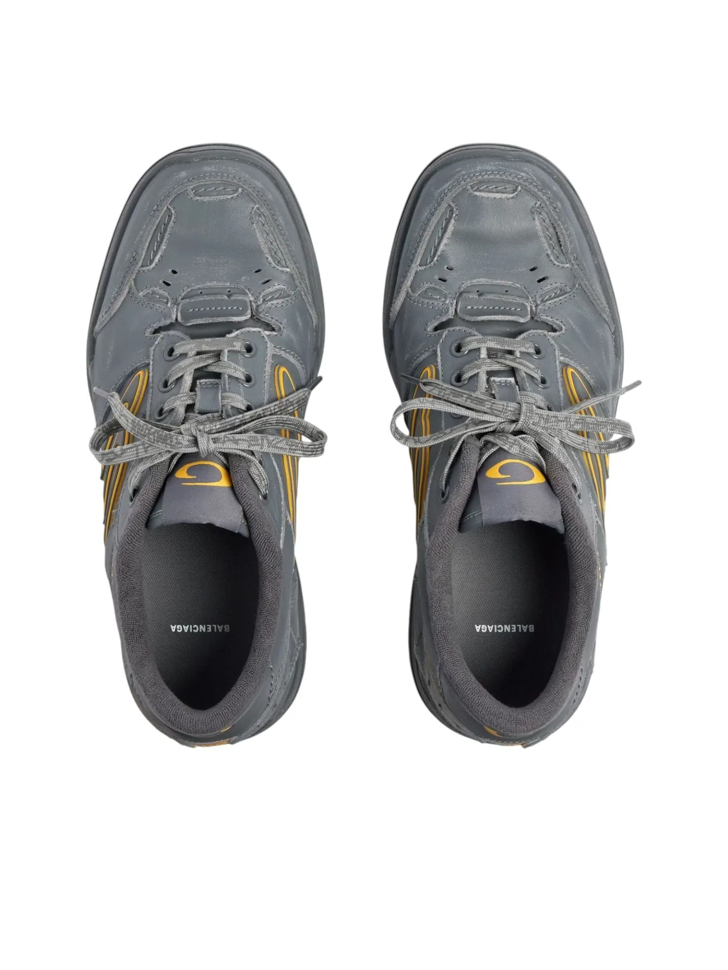 Balenciaga Hamptons Worn-out 'Grey Yellow' — изображение 4 из 6, серый/желтый