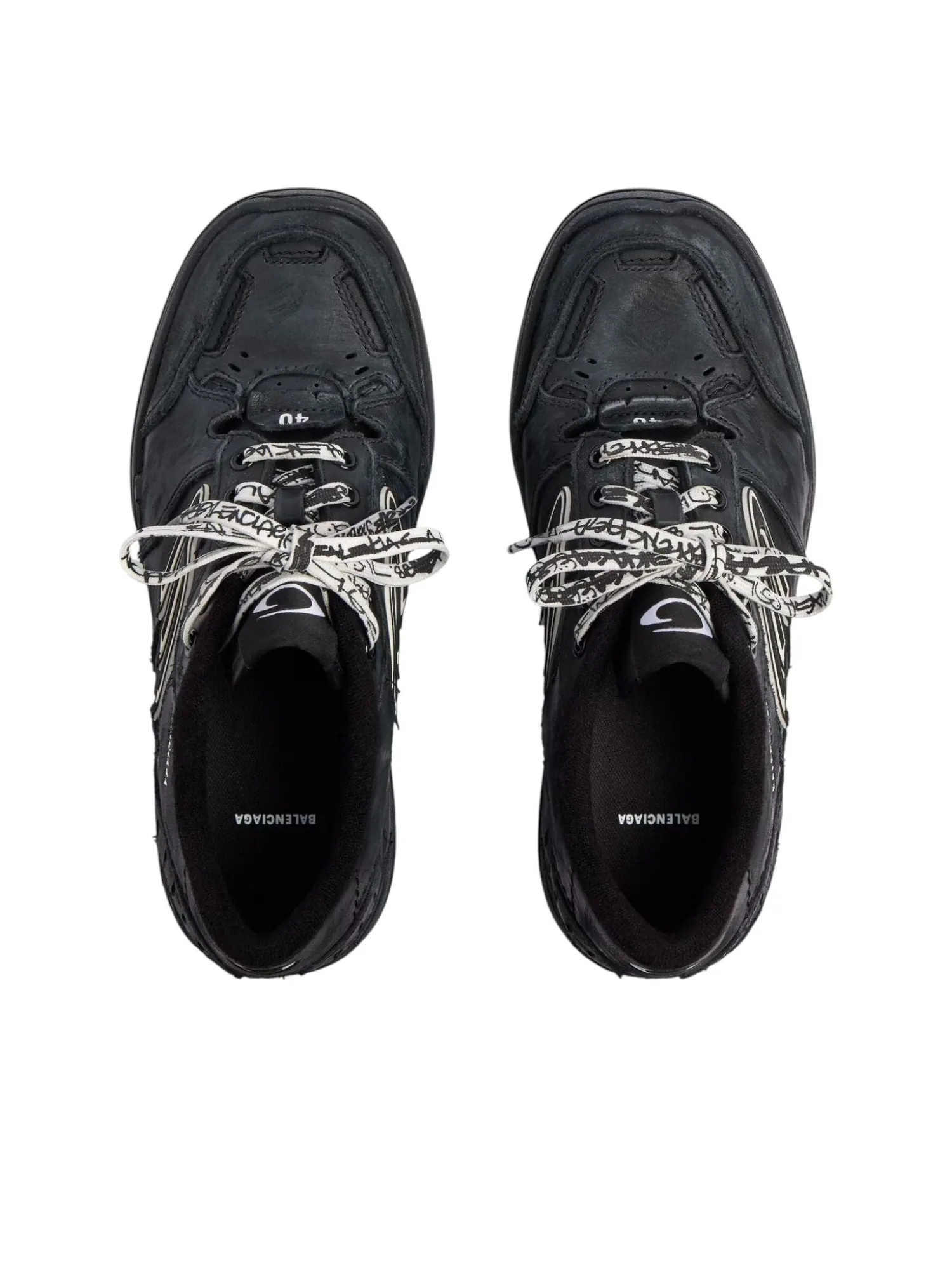 Balenciaga Hamptons Worn-out "Black" — изображение 4 из 6, черный