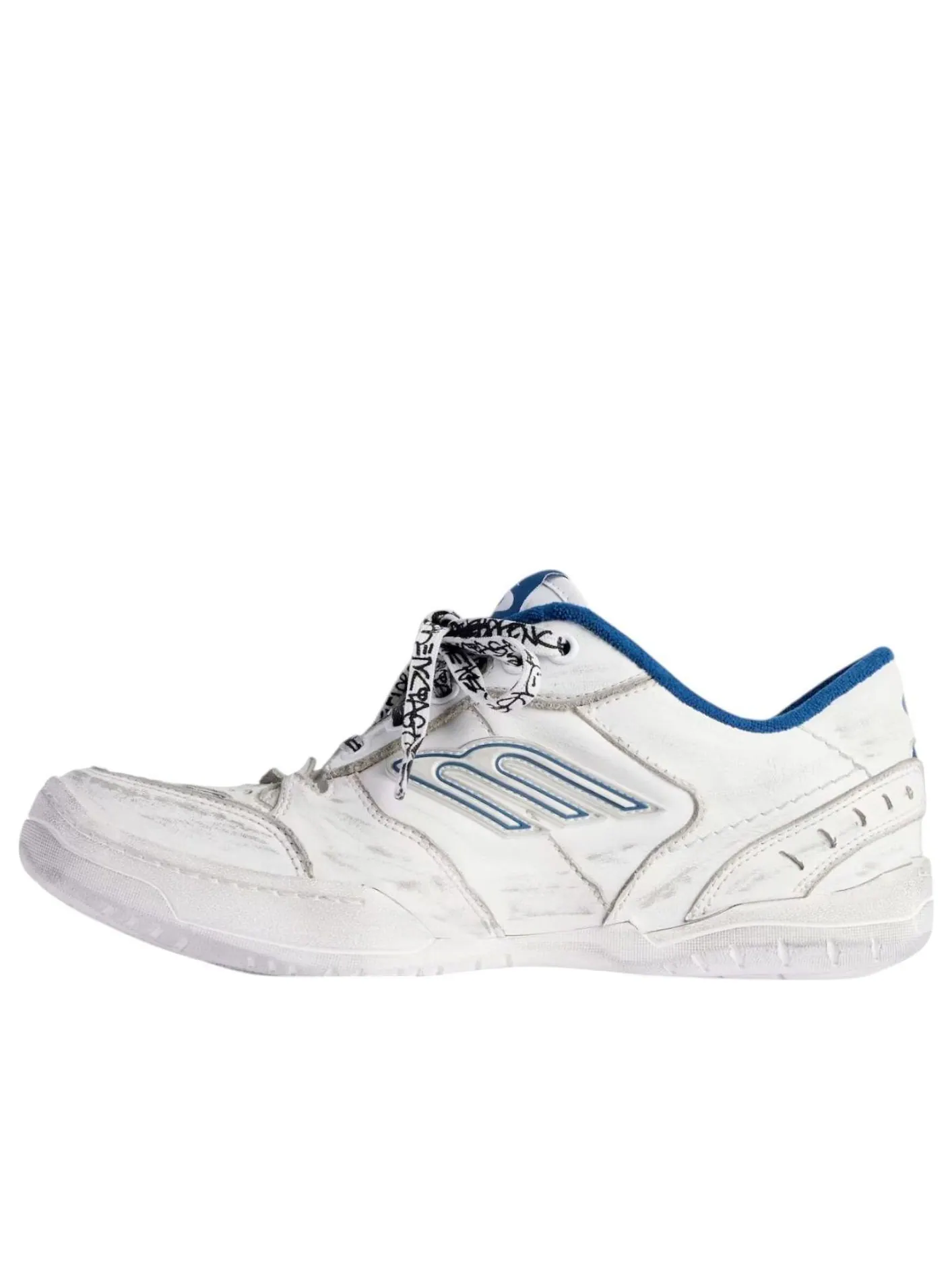 Balenciaga Hamptons Medium Worn-out 'White Dark Blue' — изображение 1 из 6, белый/темный синий/серый