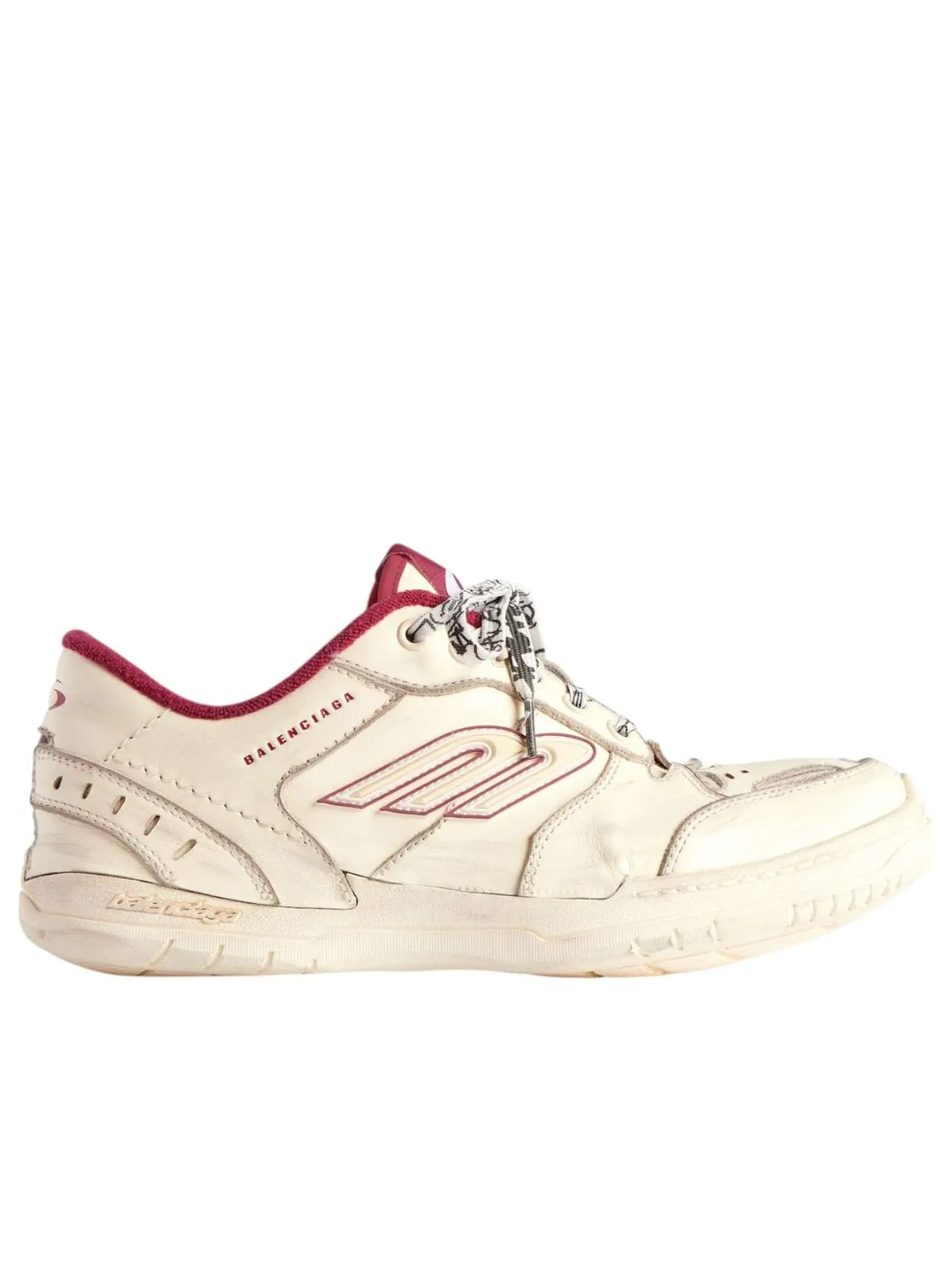 Balenciaga Hamptons Worn-out 'Off White Red' — изображение 6 из 6, белый/красный