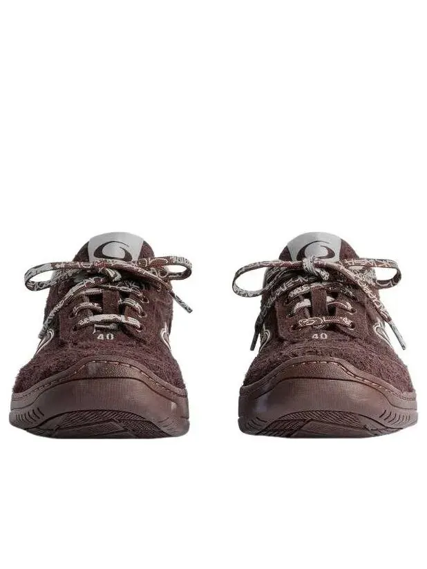 Кроссовки Balenciaga Hamptons из замши — изображение 3 из 7, коричневый