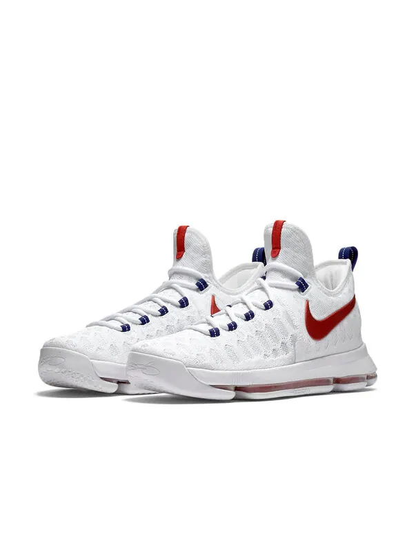 Кроссовки кд 9 Nike — изображение 2 из 4, белый/красный/синий