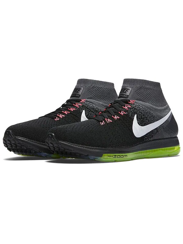 Кроссовки Zoom All Out Flyknit Nike — изображение 2 из 4, черный/белый-серый