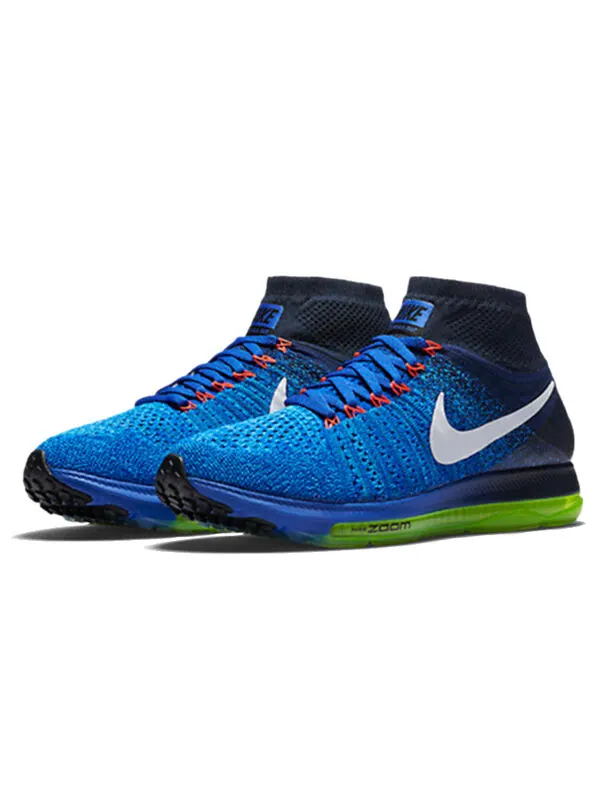 Кроссовки Zoom All Out Flyknit Nike — изображение 3 из 4, черный/синий/зеленый