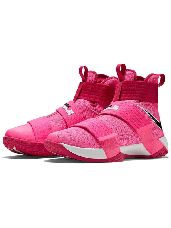 Кроссовки леброн солдат 10 Nike — изображение 3 из 4, розовый/черный-розовый