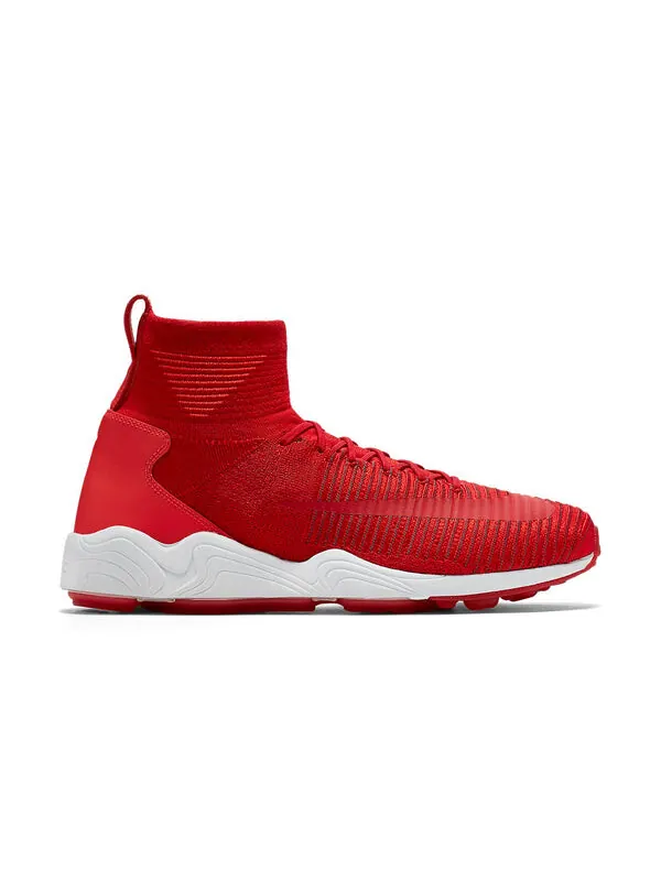Кроссовки zoom air mercurial xi flyknit Nike — изображение 2 из 4, красный-темный серый