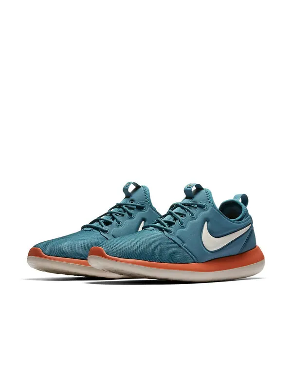 Кроссовки roshe two 'iced jade' Nike — изображение 3 из 4, зеленый/оранжевый
