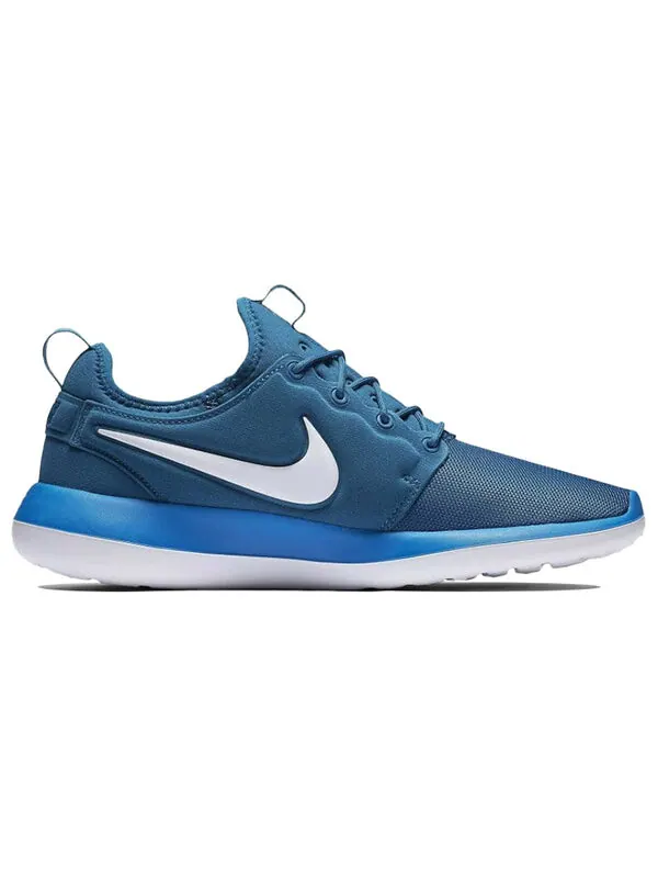 Кроссовки roshe two минималистичные уютные низкие ретро Nike — изображение 2 из 4, синий/белый