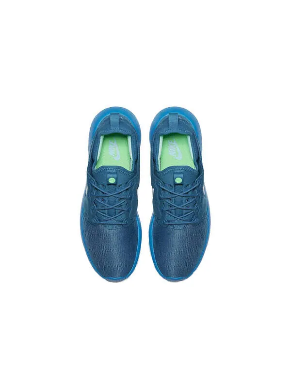 Кроссовки roshe two минималистичные уютные низкие ретро Nike — изображение 4 из 4, синий/белый