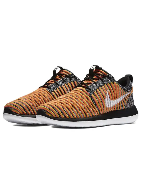 Кроссовки roshe two flyknit Nike — изображение 3 из 4, черный/оранжевый