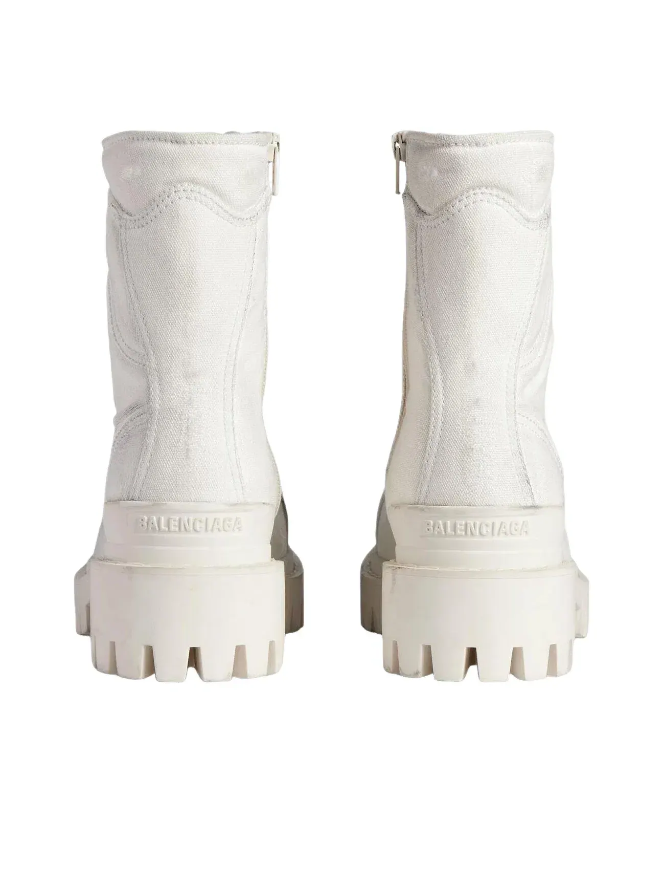 Мужские ботинки с принтом Combat Strike Boot Balenciaga — изображение 4 из 5, белый