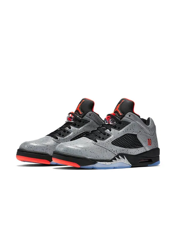 Кроссовки 5 ретро низкие Air Jordan — изображение 3 из 4, серебристый