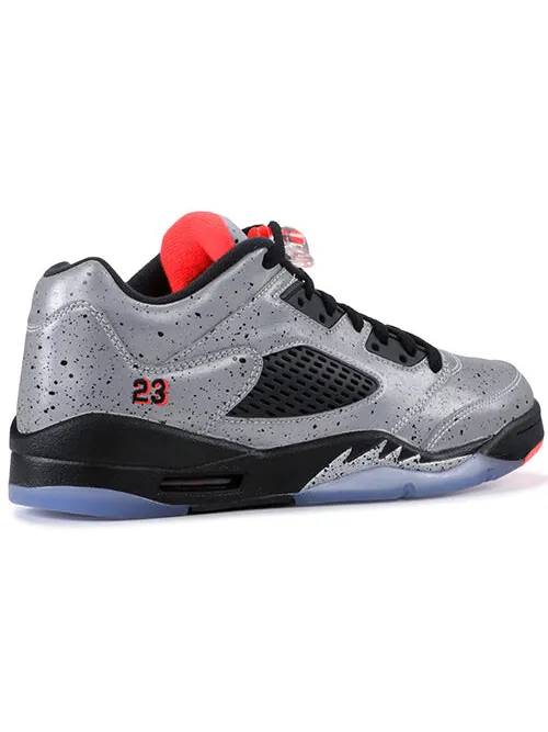 Кроссовки 5 ретро низкие Air Jordan — изображение 3 из 4, серебристый