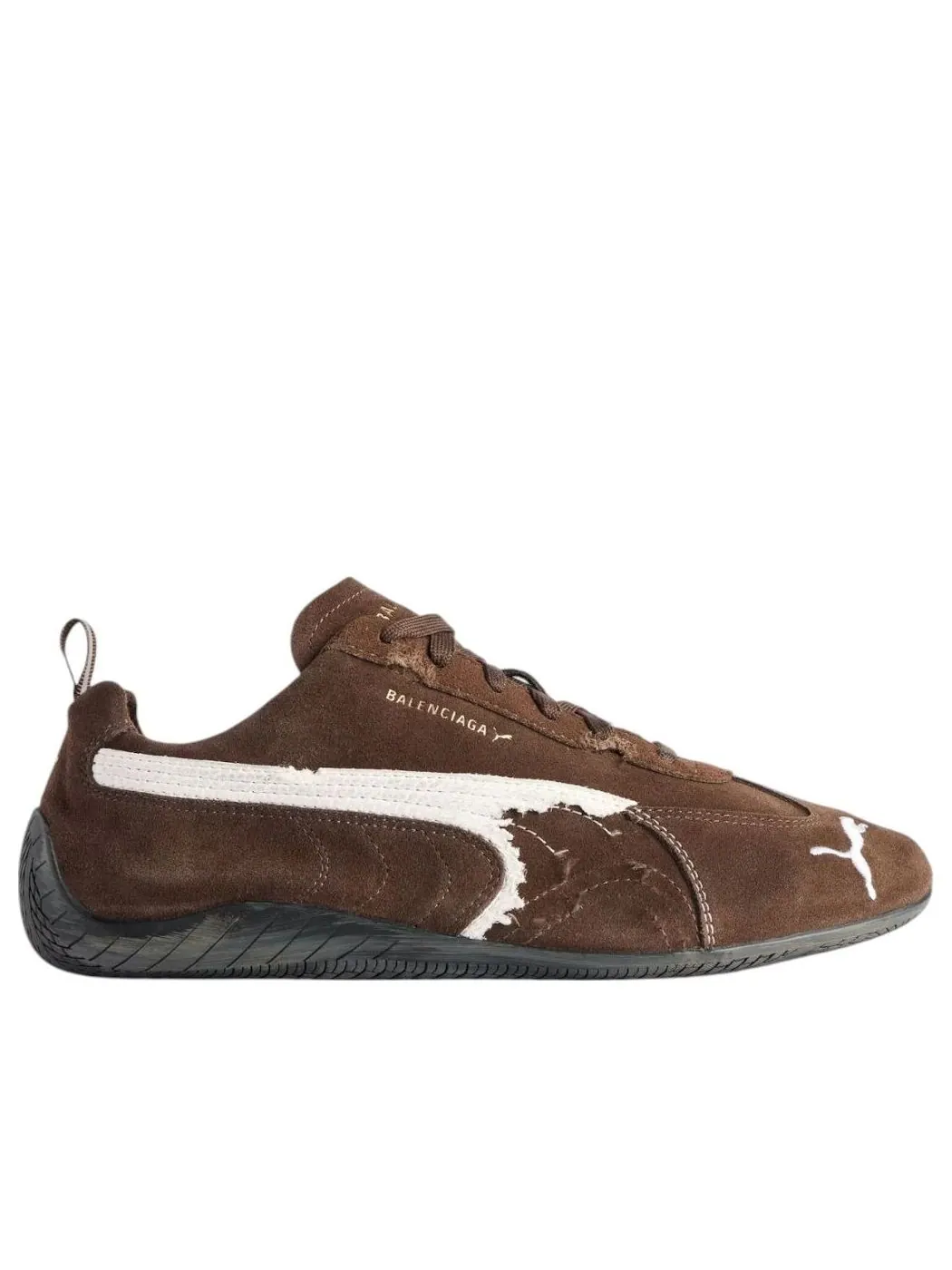 Balenciaga x Puma Speedcat Suede 'Distressed Brown White' — изображение 7 из 7, коричневый/белый