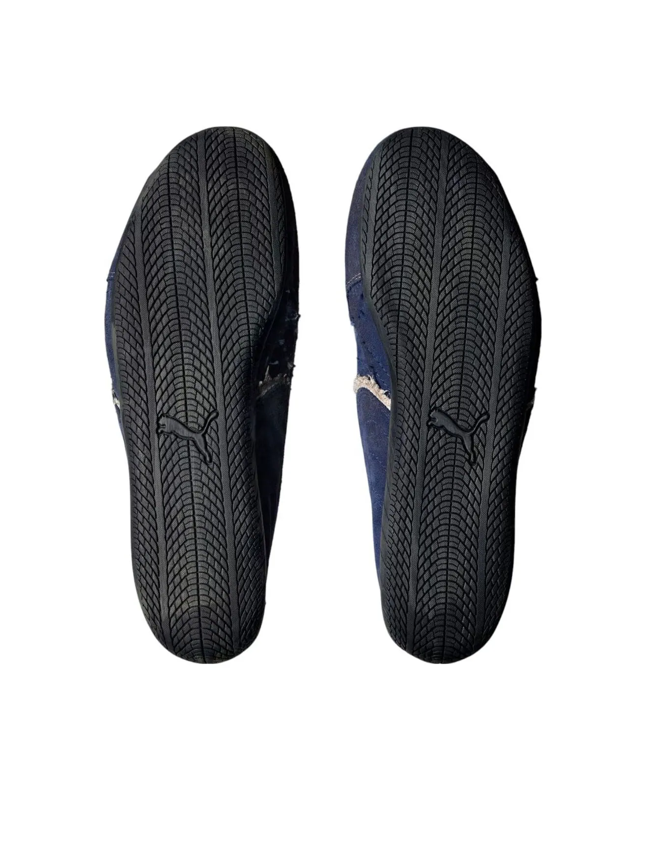 Balenciaga x Puma Speedcat Suede 'Distressed Navy White' — изображение 6 из 7, темно-синий/белый/черный